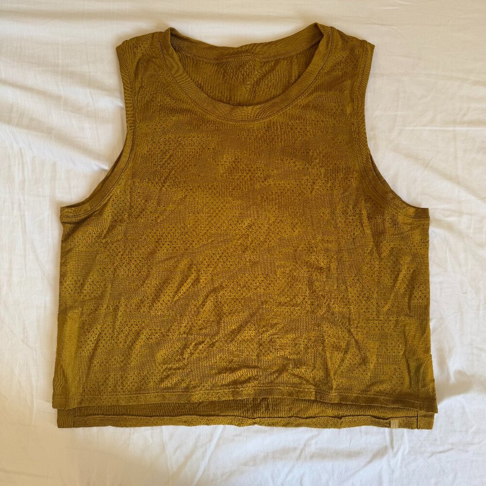 Lululemon Train to Be Tank Top - Dot Camo Gold Spice